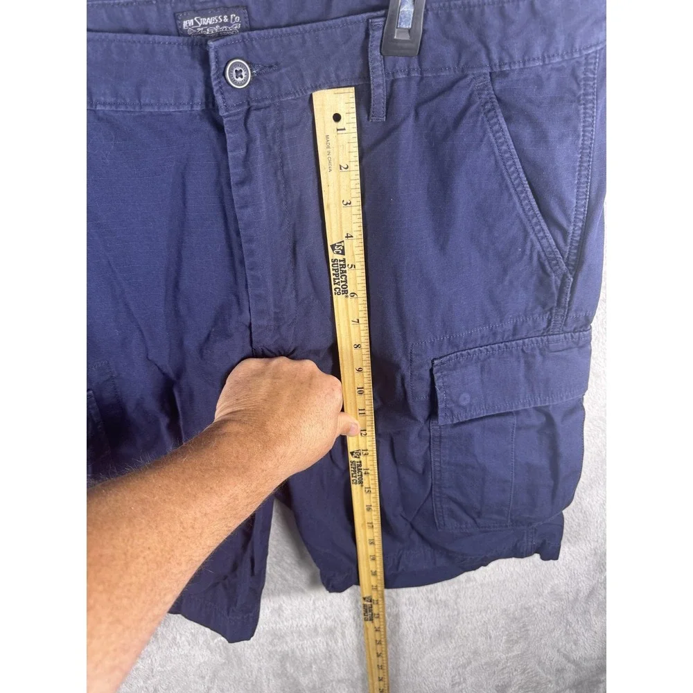 Levi's Shorts Mens 38‎ Blue Cargo Canvas Utility Pockets Casual Summer Outdoor